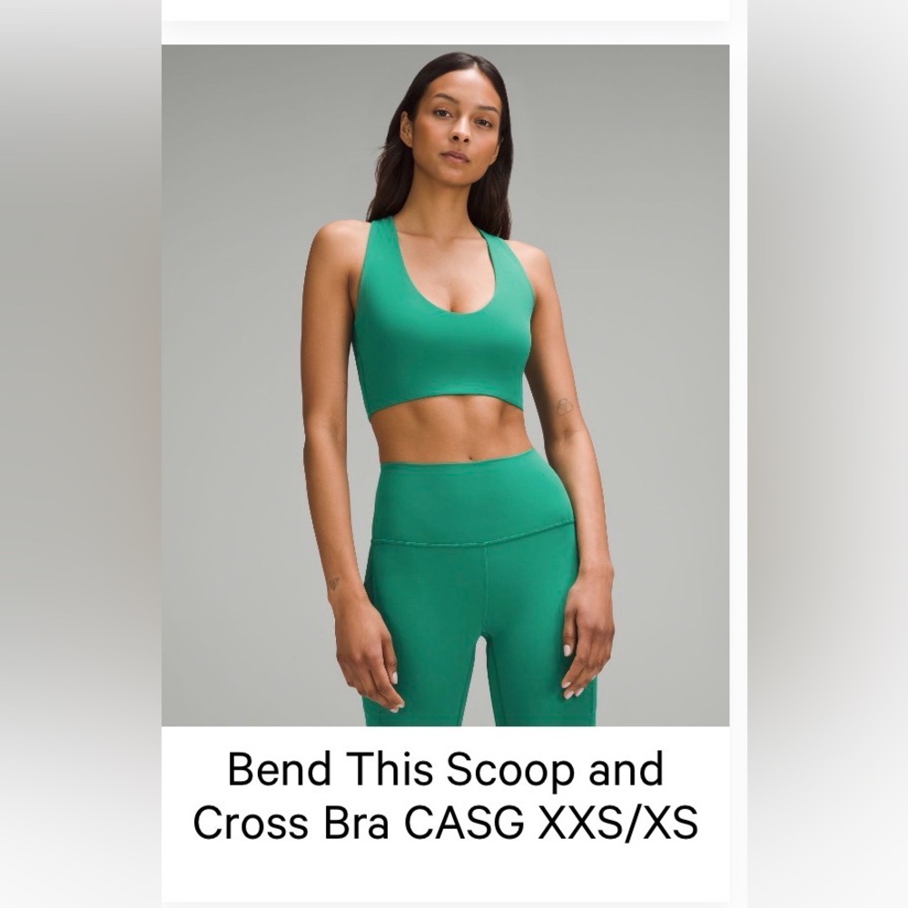 Lululemon Bend This Scoop and Cross Bra
